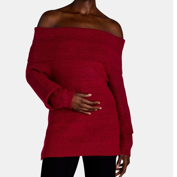 BRAND NEW Time and Tru Women's Plus Off Shoulder Sweater, Sizes Jrs XL(16-18) - Picture 1 of 4
